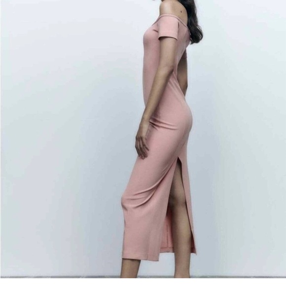 Pale midi Zara dress new with tags - Picture 4 of 8